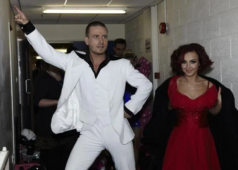 'Dancing on Ice' TV programme, behind the scenes, Elstree, Britain - 22 Jan 2012 Stock Photos