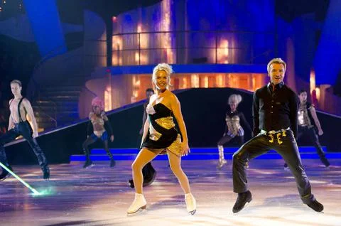 'Dancing on Ice' TV Programme, Elstree Studios, Britain - 08 Jan 2012 Stock Photos