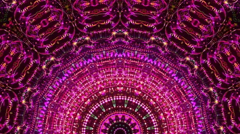 Dancing kaleidoscope visual Stock Footage 64871297