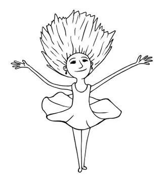 Dancing kid Stock Illustration