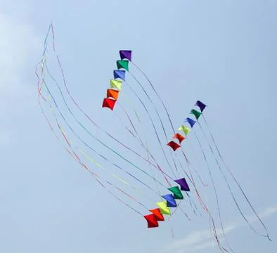Dancing kites Stock Photos