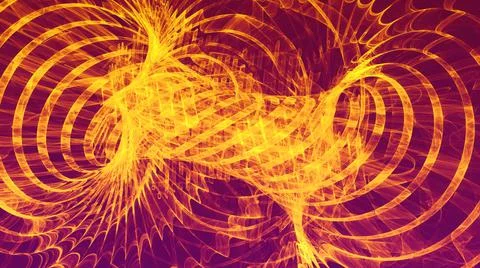 Dancing Light - Amber Vortex Stock Illustration