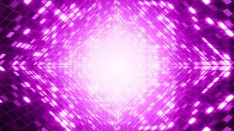 Dancing Light Grid Tunnel Stock-Footage 97894371