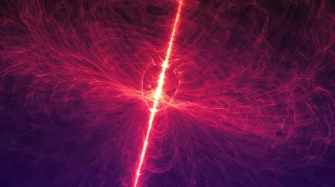 Dancing Light - Ruby Nebula Stock Illustration