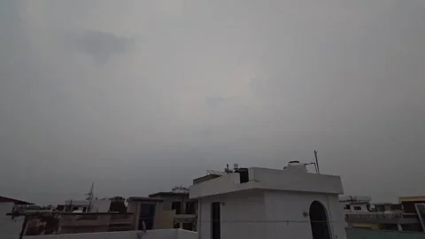 Dancing Light Through Rainy Clouds Stock Footage 313563425