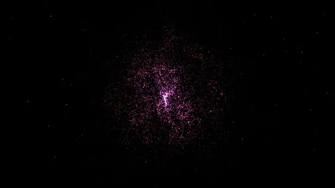 Dancing Lights Motion Graphics Loop Stock Footage 123128168