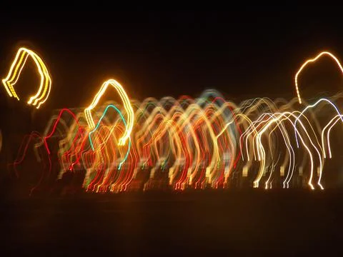 Dancing Lights Stockfoto's