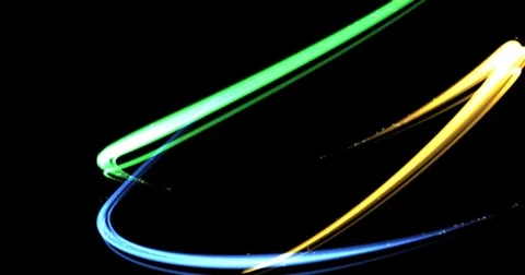 Dancing lines on transparent background Video stock 69772432