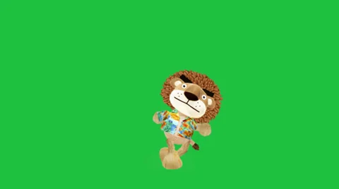 Dancing Lion:  Green Screen Stock Footage 33846339