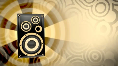 Dancing loudspeaker Stock Footage 7764075