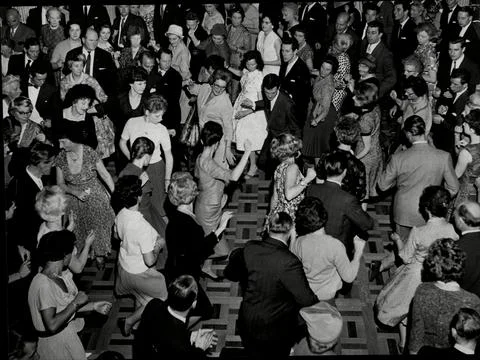 Dancing Madison Dancers Doing The Madison Dance At The Cafe De Paris In London.  Foto stock