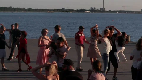DANCING IN MALMÖ Stock Footage 154812807