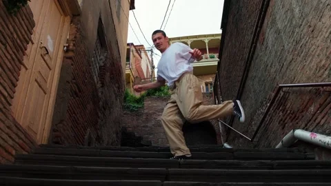 Dancing man Stock Footage 242145456