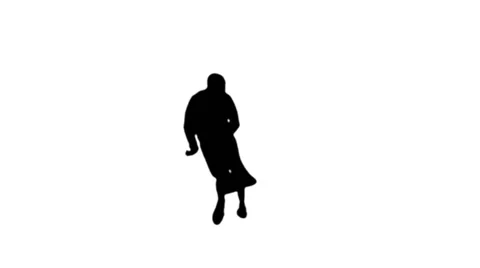 Dancing Man Silhouette Stock Footage 58598301