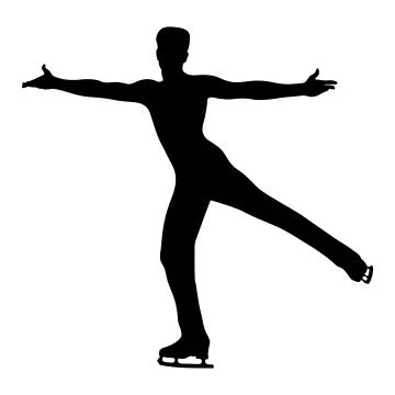 Dancing man skating Illustrazione stock
