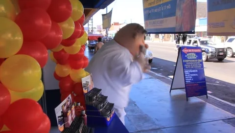 Dancing Mascot Stock Footage 1133547