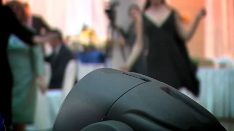 Dancing in nefokuse Stock Footage 4270717