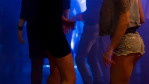 Dancing in Night Club Stock Footage 72211278