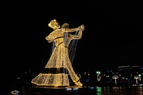 Dancing in the night Stock Photos