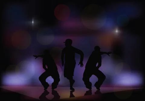 Dancing in a nightclub. Stock Illustration