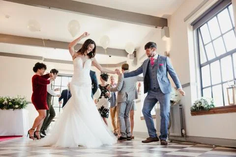 Dancing On Our Wedding Day Fotos Stock