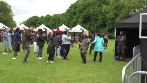 Dancing in the park Stock Footage 283928306