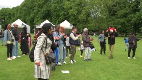 Dancing in the park Stock Footage 283928394