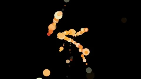 Dancing Particles Flashing Stock Footage 69141370