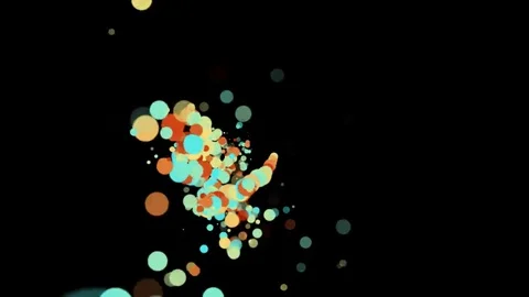Dancing Particles Pastel Stock Footage 69141513