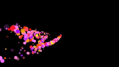 Dancing Particles Violet Stock Footage 69139607