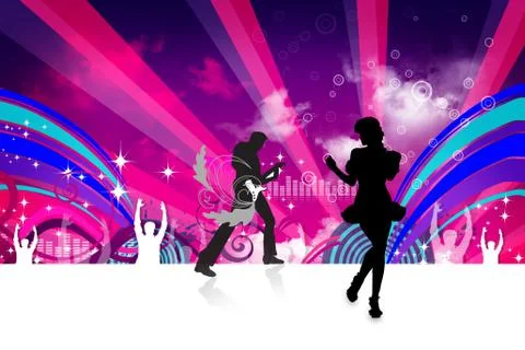 Dancing party Stock Illustration