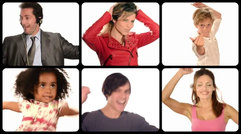 Dancing people 2 Stock Footage 32548680