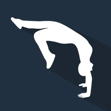 Dancing People Flat Silhouette Stock Illustration