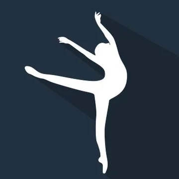 Dancing People Flat Silhouette Stock Illustration