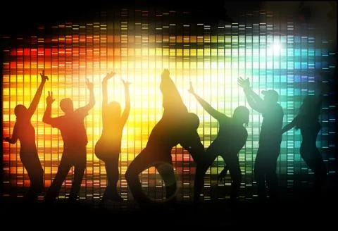 Dancing people Stock-Illustration