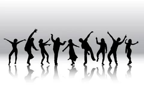 Dancing people Stock-Illustration