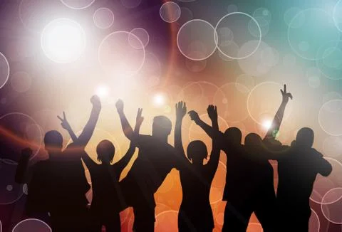 Dancing people Stock-Illustration