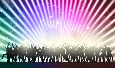 Dancing people Illustrazione stock