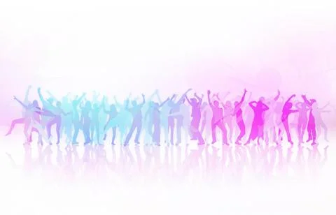 Dancing people Stock Illustration