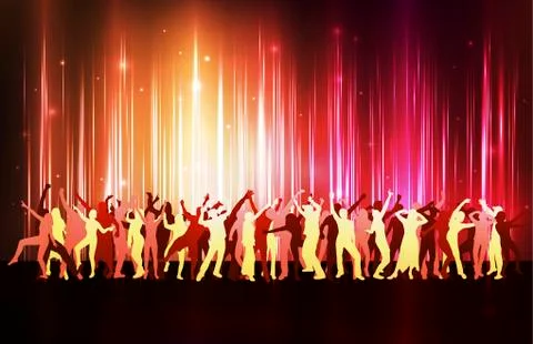 Dancing people Illustrazione stock