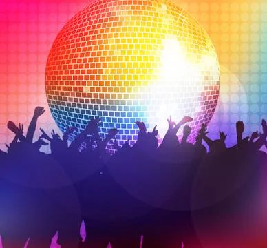 Dancing people Stock Illustration