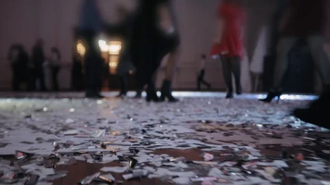 Dancing people legs at a party Stock Footage 119019396