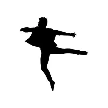 Dancing people silhouette design vector Stock Illustration