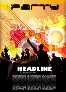 Dancing people. Vector Stock Illustration