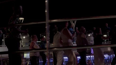 Dancing Performance on Cruise Ship Stock Footage 103522291