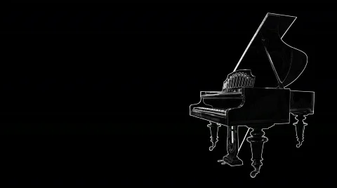 Dancing piano  1 Stock-Footage 498067