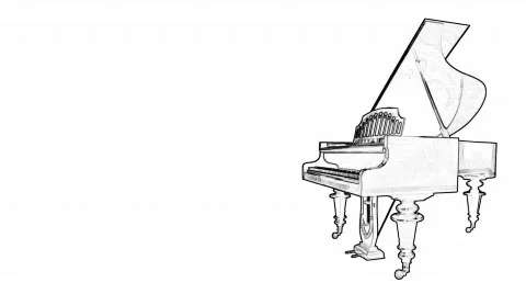 Dancing piano 2 Stock Footage 498065