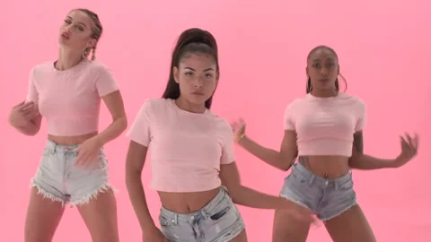 Dancing pink background Stock Footage 278506212