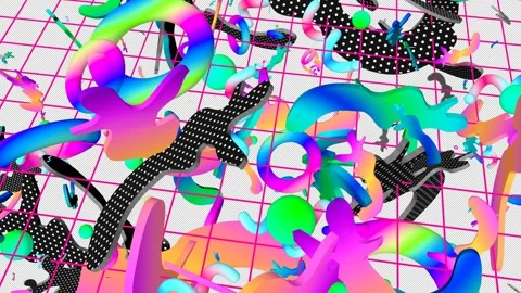 Dancing puzzles Stock Footage 147094299