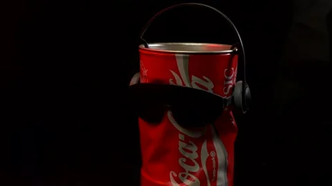 Dancing refreshing soda can Stock Footage 144242698